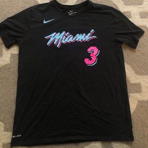 Nike Tee Miami Heat Vice Wade Shirt Size Large